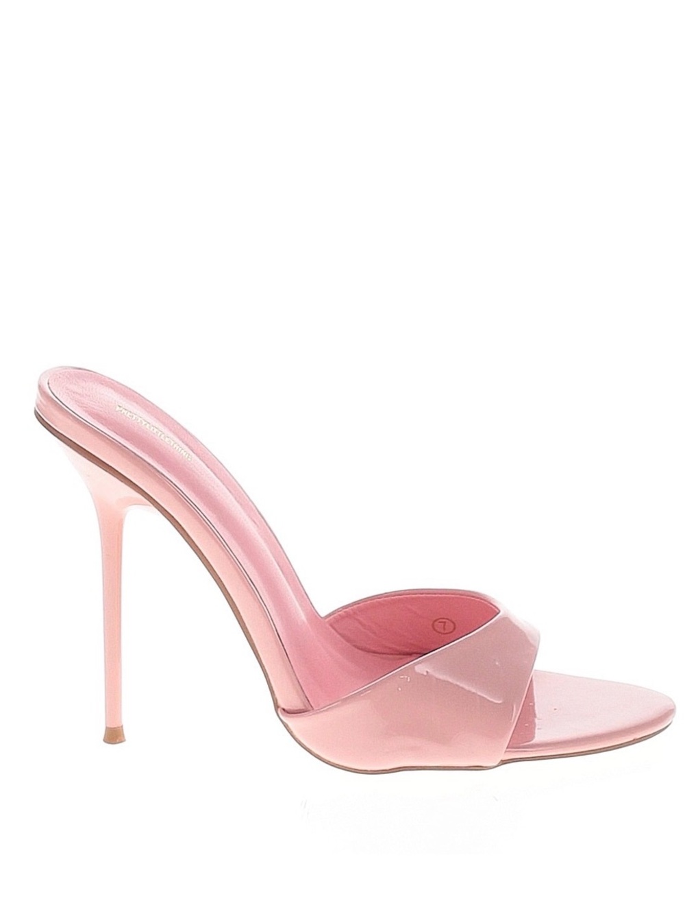 PrettyLittleThing Pink Patent Stiletto Mule